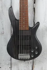 Ibanez Gio SR206 Bass 6 String Electric Bass Guitar Transparent Gray Flat