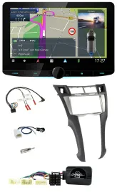 Kenwood Bluetooth DAB TMC 2DIN Lenkrad USB Navigation für Toyota Yaris 2006-2011