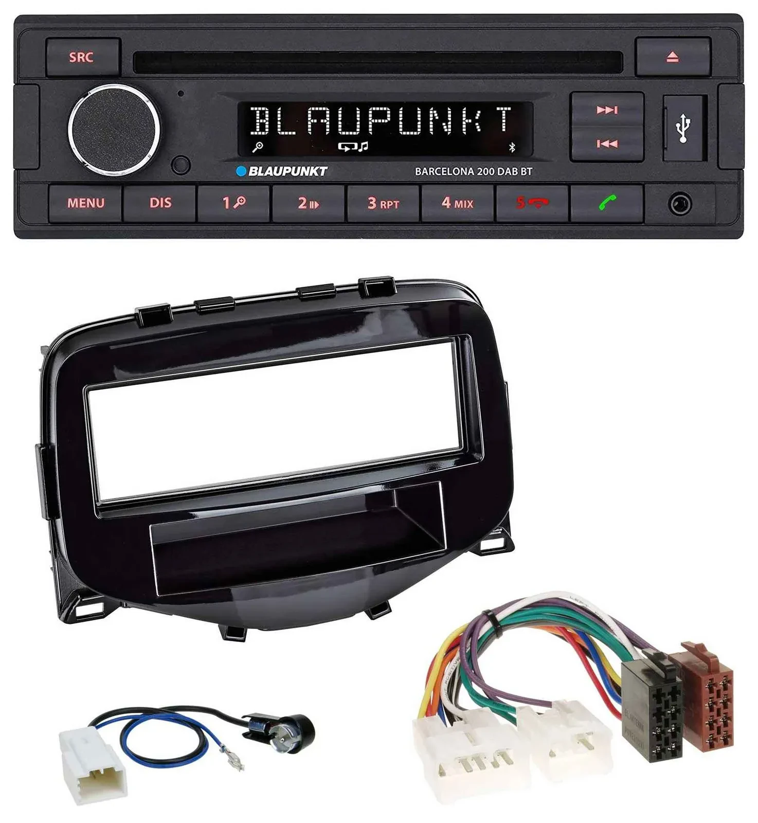 Blaupunkt USB DAB CD Bluetooth MP3 Autoradio für Toyota Aygo (2014-2021)