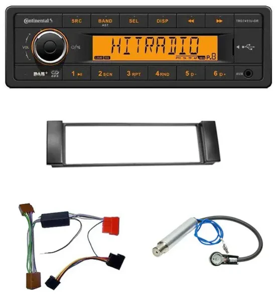 Continental 1DIN DAB MP3 AUX USB Autoradio für Audi A3 8L 00-03 A6 C5 00-04 Akti