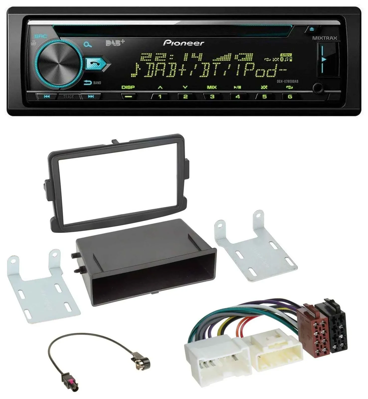 Pioneer DAB MP3 CD USB Bluetooth Autoradio für Dacia Logan Sandero Opel Vivaro