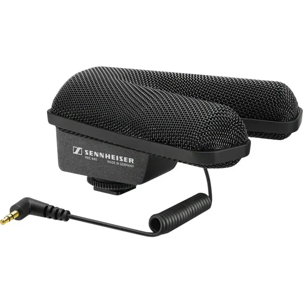 Sennheiser MKE 440 Compact Stereo Shotgun On Camera Microphone