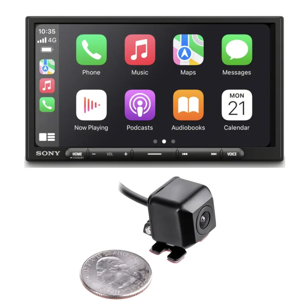 Sony XAV-AX4000 Digital Multimedia Receiver w/ 50% Off NVX XCADJ1 Backup Cam