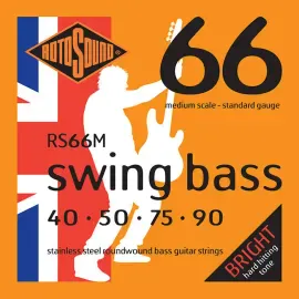 Струны для бас-гитары RotoSound RS66M Swing Bass Medium 40-90