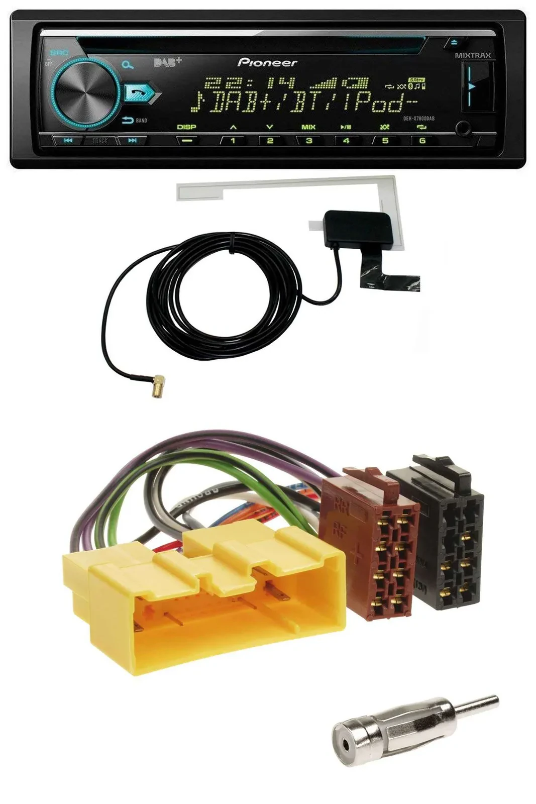 Pioneer MP3 AUX CD USB DAB Autoradio für Mazda MX-5 (2000-2005)