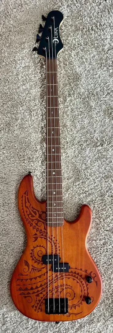 Бас-гитара Luna Guitars TAT34 Tattoo Mahogany