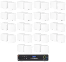Настенная акустика JBL Cube 70v White с усилителем (36 штук)