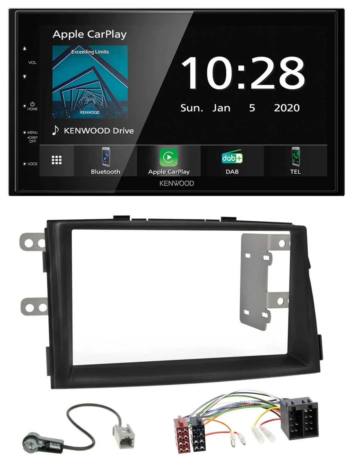 Kenwood Bluetooth MP3 DAB USB 2DIN Autoradio für Kia Sorento II XM 2009-2012