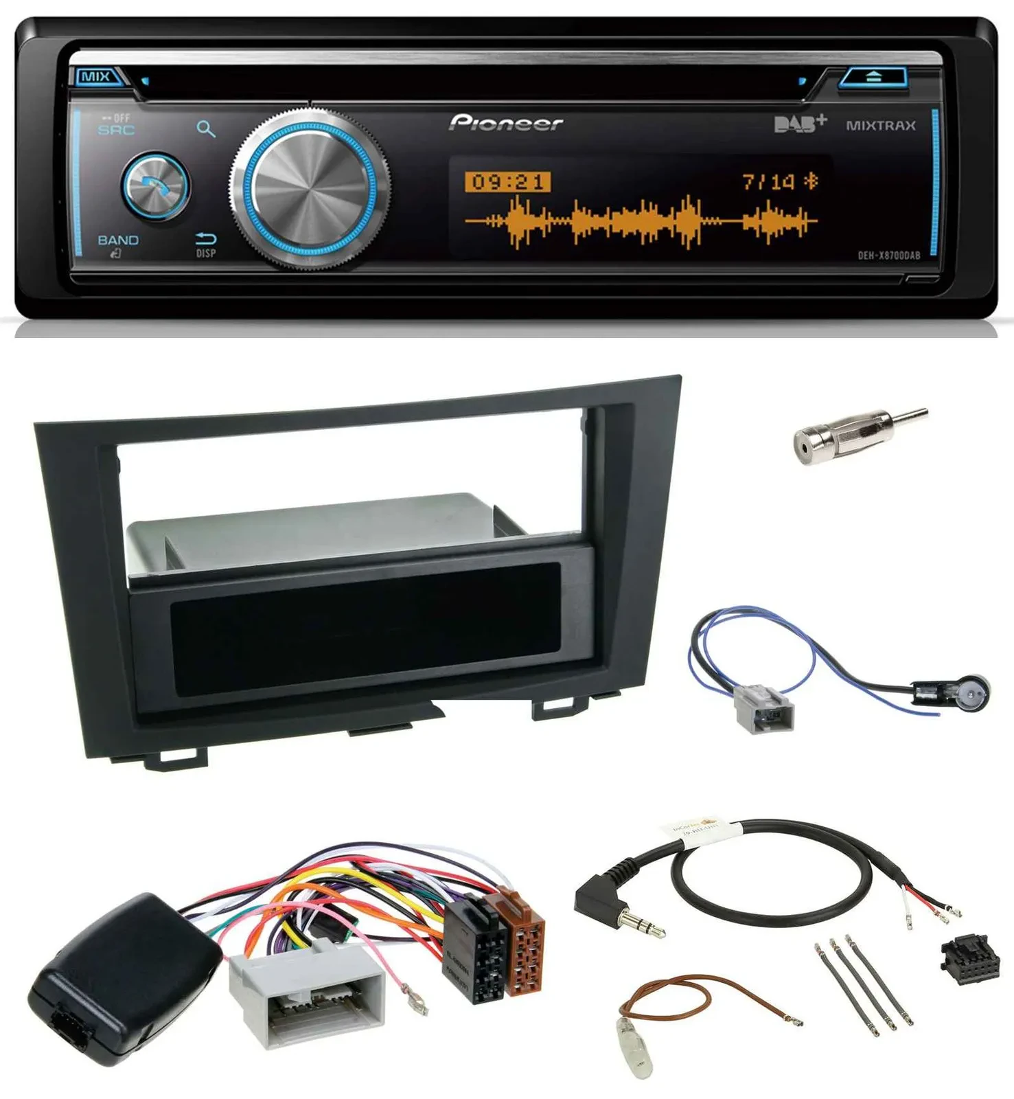 Pioneer Lenkrad DAB USB CD Bluetooth Autoradio für Honda CRV (2006-2012)