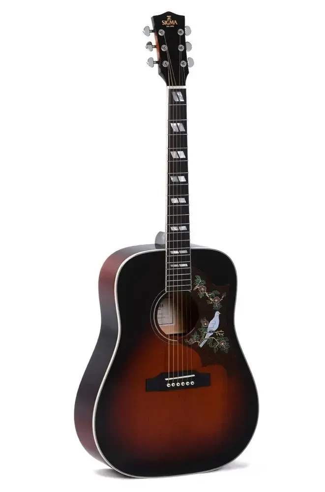 Электроакустическая гитара Sigma Guitars DA-SG7 Dreadnought Dark Vintage Sunburst