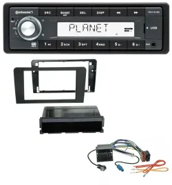Continental USB MP3 AUX 1DIN Autoradio für Audi A3 8P 03-12 Symphony Quadlock