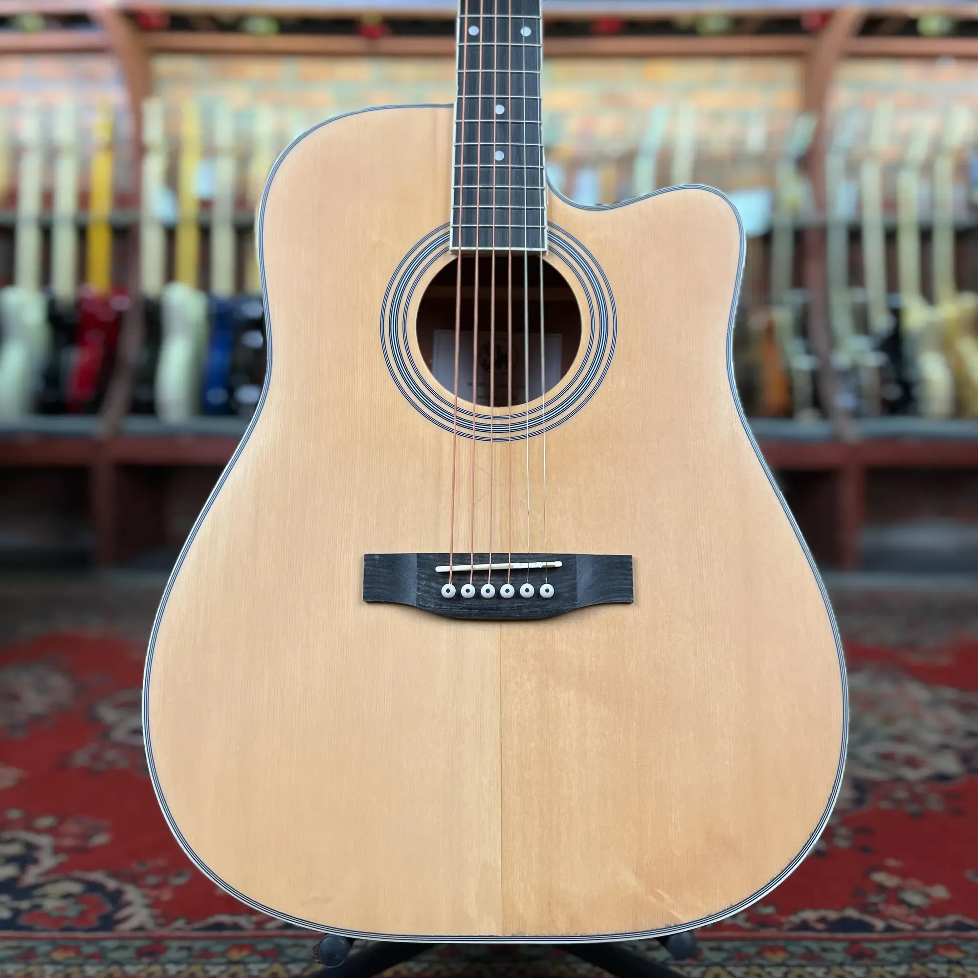 Акустическая гитара SM SMCB400 Solid Top Dreadnought Natural Matte