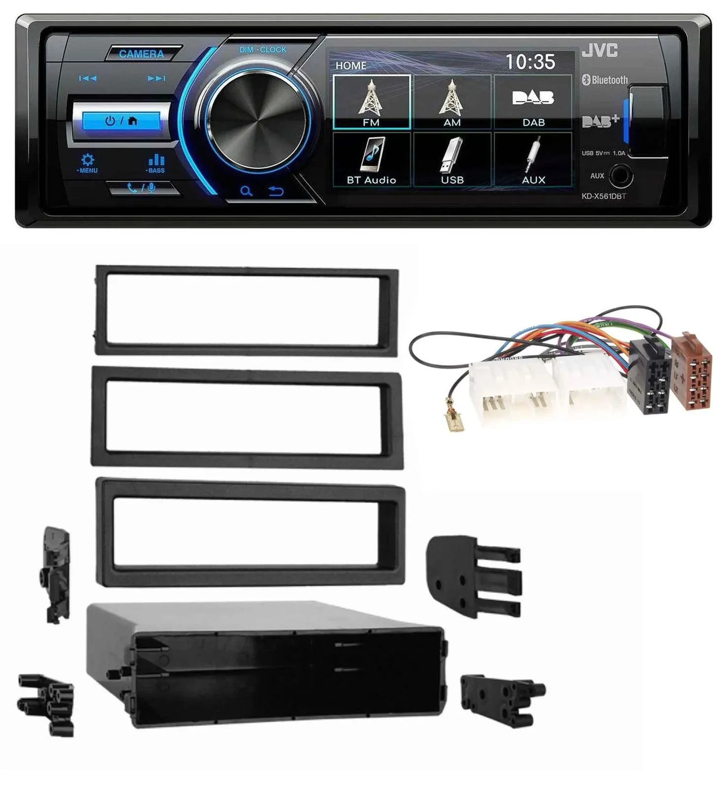 Автомагнитола для Mazda 929 (1973–1995) JVC Bluetooth MP3 USB DAB