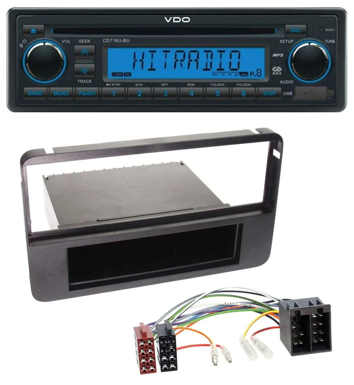 VDO AUX MP3 1DIN CD USB Autoradio für Alfa Romeo 159 Brera Spider 06-10
