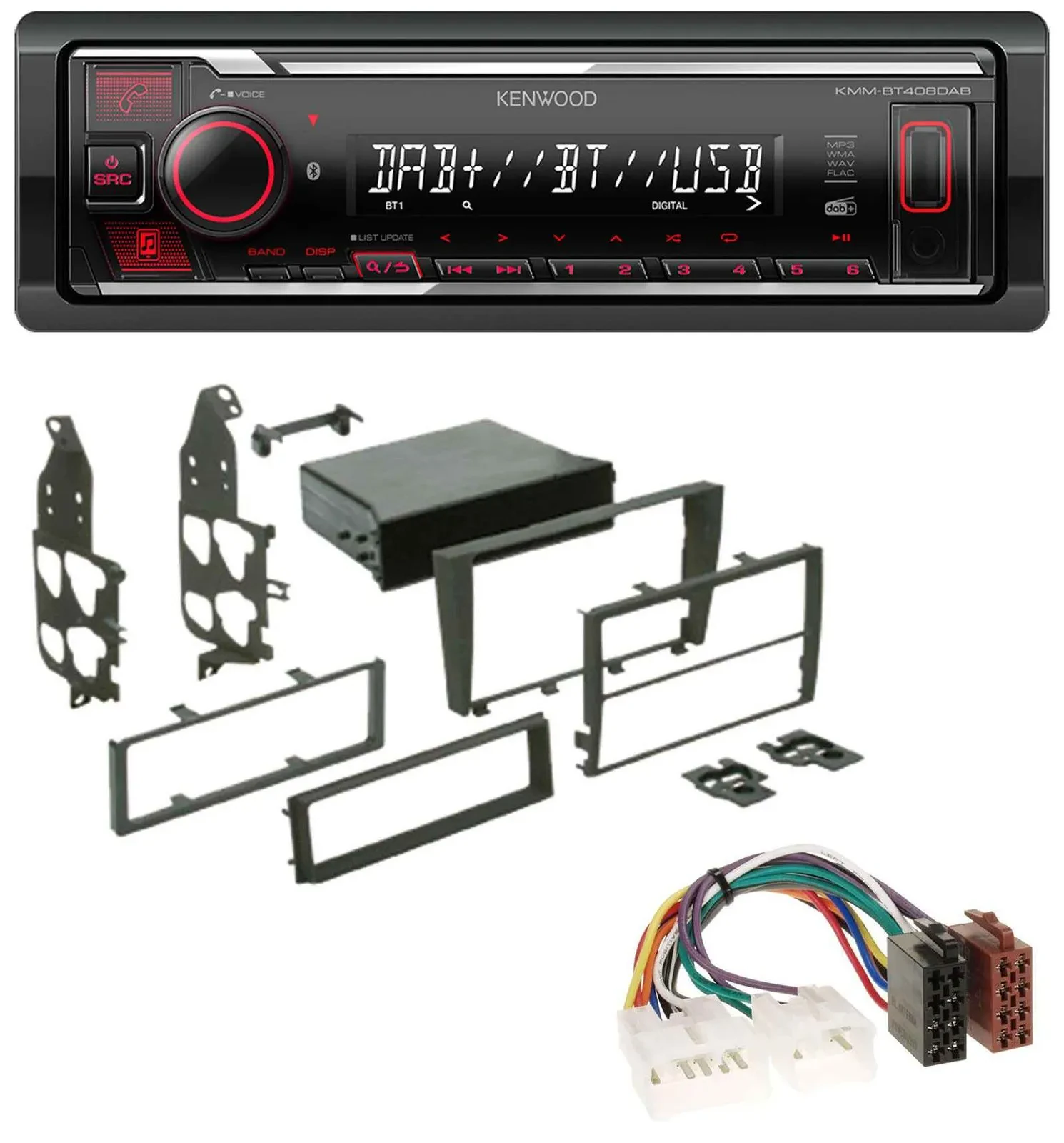 Kenwood MP3 Bluetooth USB DAB Autoradio für Lexus IS 300 (XE1, 2001-2005)