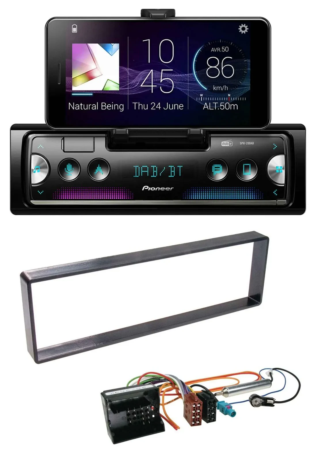 Pioneer USB MP3 Bluetooth DAB Autoradio für Citroen C4