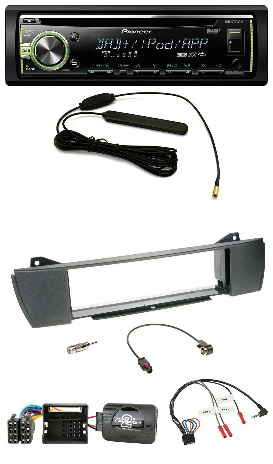Pioneer MP3 USB CD DAB Lenkrad Autoradio für BMW Z4 E85 2003-2008