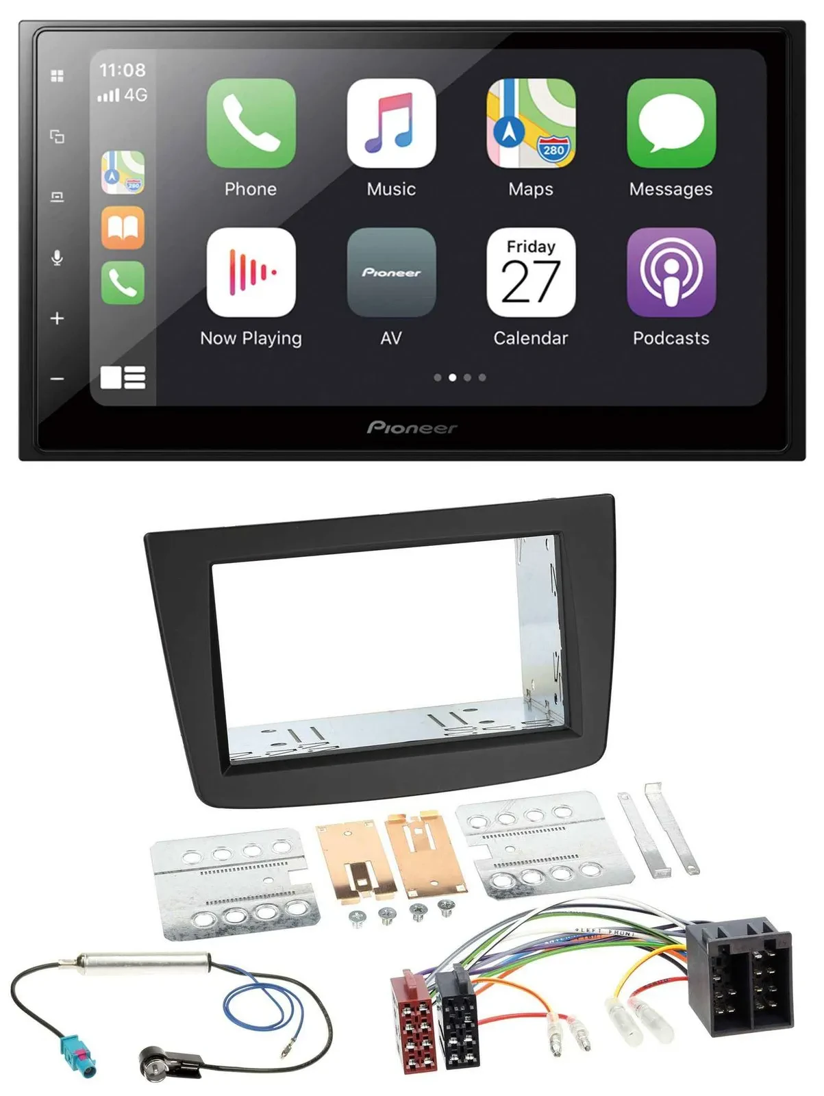 Автомагнитола для Alfa Romeo Mito Pioneer 2DIN Bluetooth DAB USB MP3 ISO