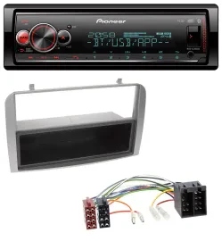 Автомагнитола Pioneer Bluetooth USB MP3 DAB, серебристая, для Alfa Romeo 147/GT с отсеком