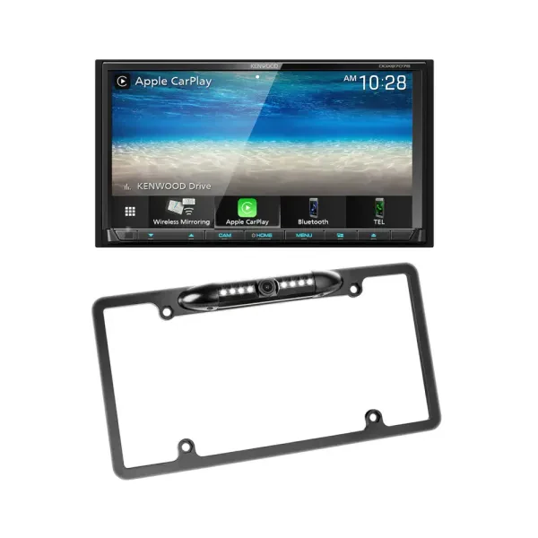 Kenwood DDX9707S 6.95" CD/DVD Touchscreen Receiver + License Plate Camera