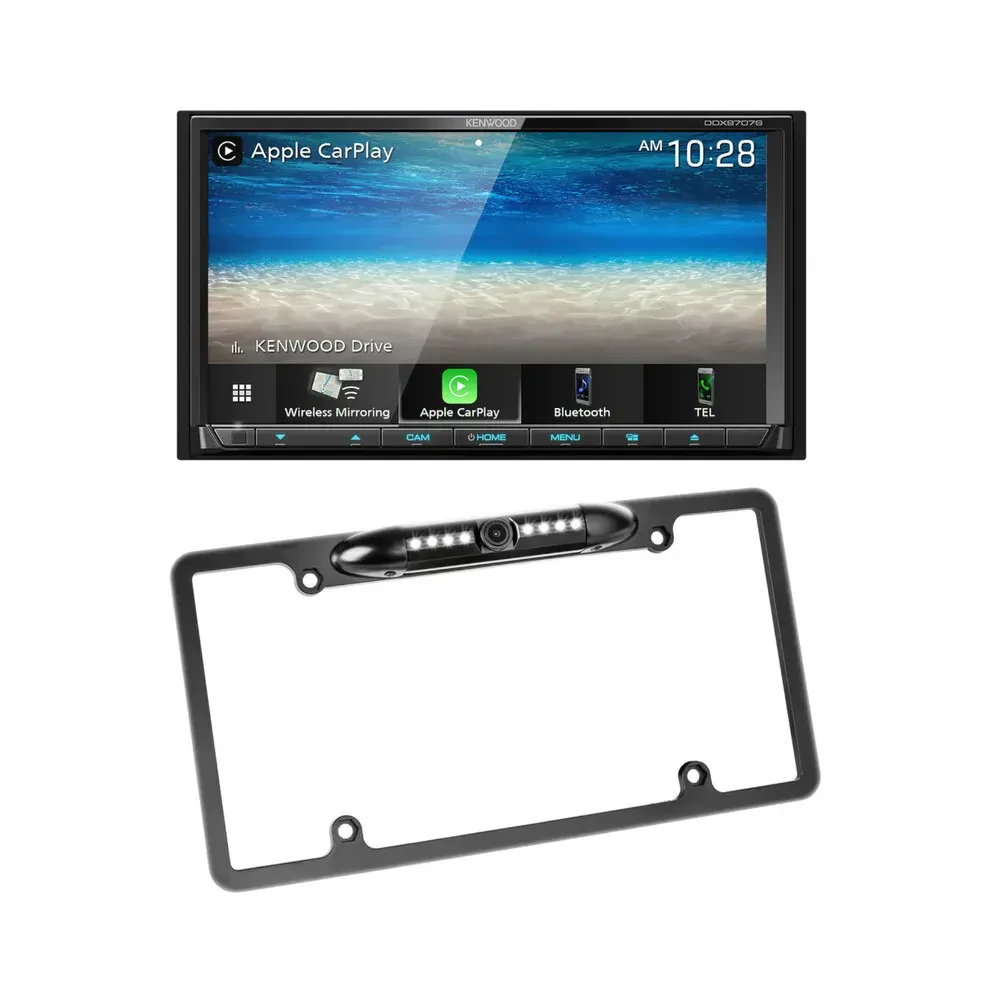 Автомагнитола Kenwood DDX9707S 6.95", CD/DVD, с камерой номерного знака