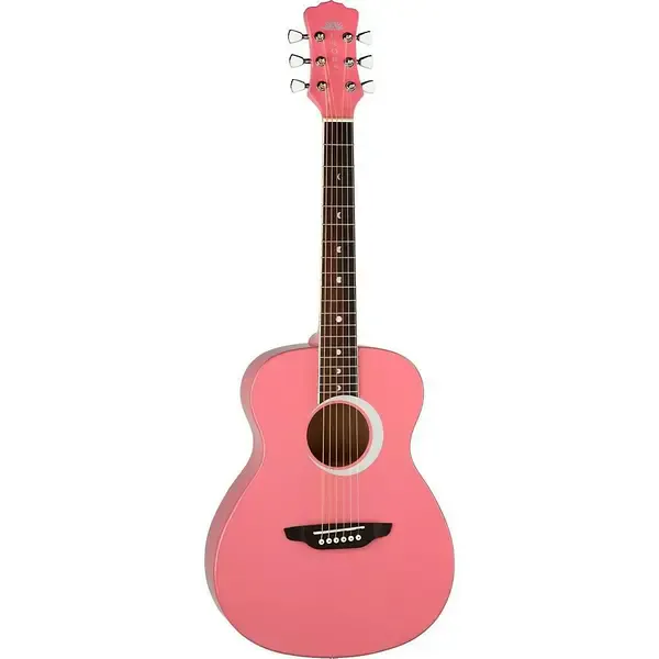 Акустическая гитара Luna Guitars Aurora Borealis 3/4 Size Pink Sparkle