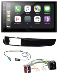 Автомагнитола Pioneer 2DIN MP3 Bluetooth DAB USB для Alfa Romeo Giulietta черный глянец