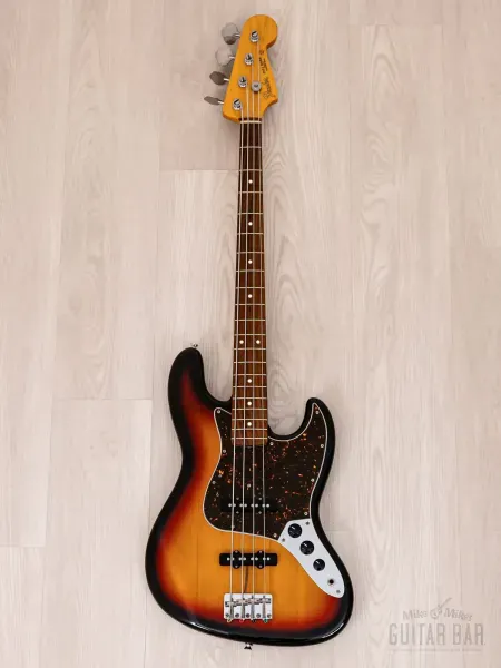 Бас-гитара Fender Jazz Bass 1962 Vintage Reissue JB62 JJ Sunburst w/gigbag Japan 2012