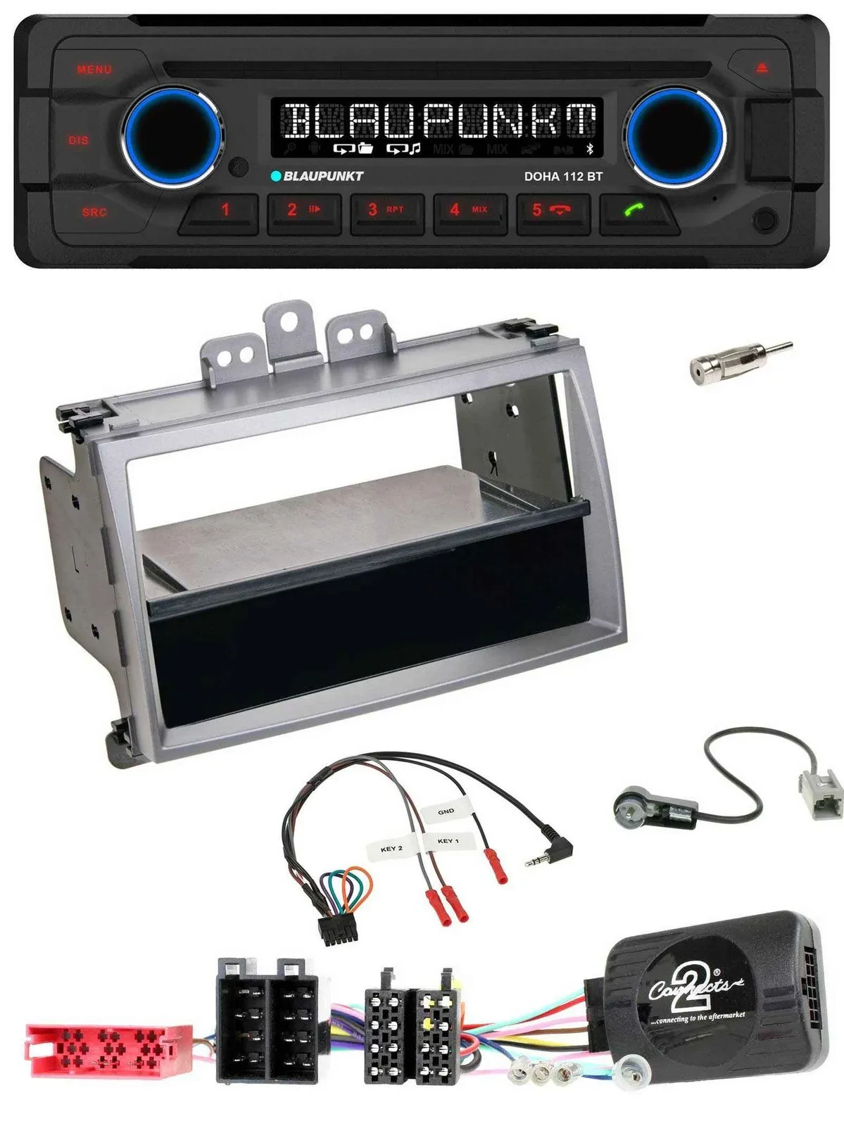 Blaupunkt Lenkrad MP3 CD Bluetooth USB Autoradio für Hyundai i20 ISO 2009-2011 s