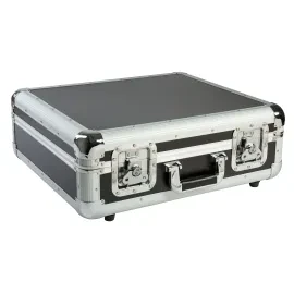 Plattenspieler Case TT, Robust, Wasserabweisend, Schwarz, Butterfly-Schlösser