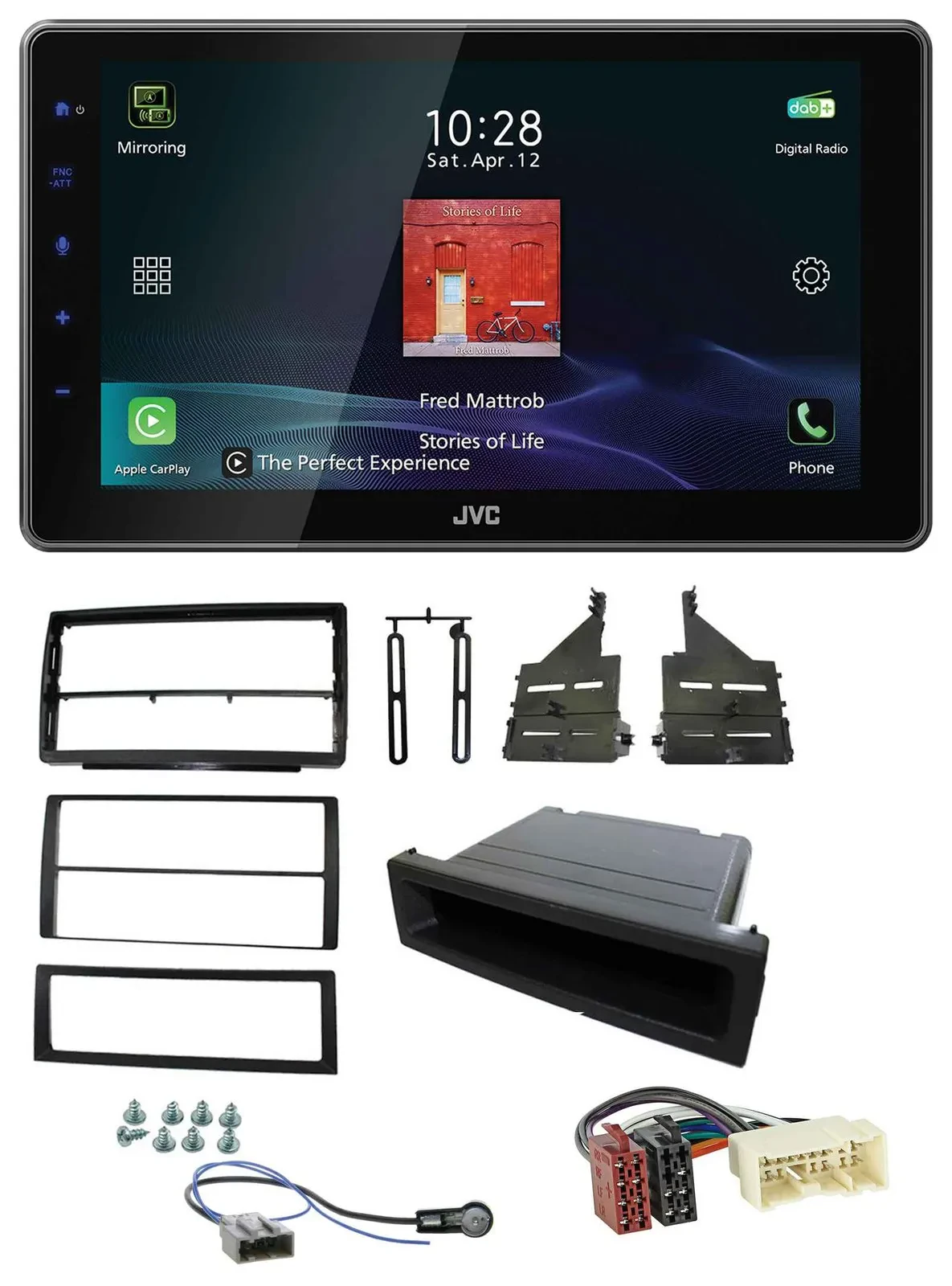JVC DAB MP3 Bluetooth USB Autoradio für Nissan Altima (L31, 2005-2006)