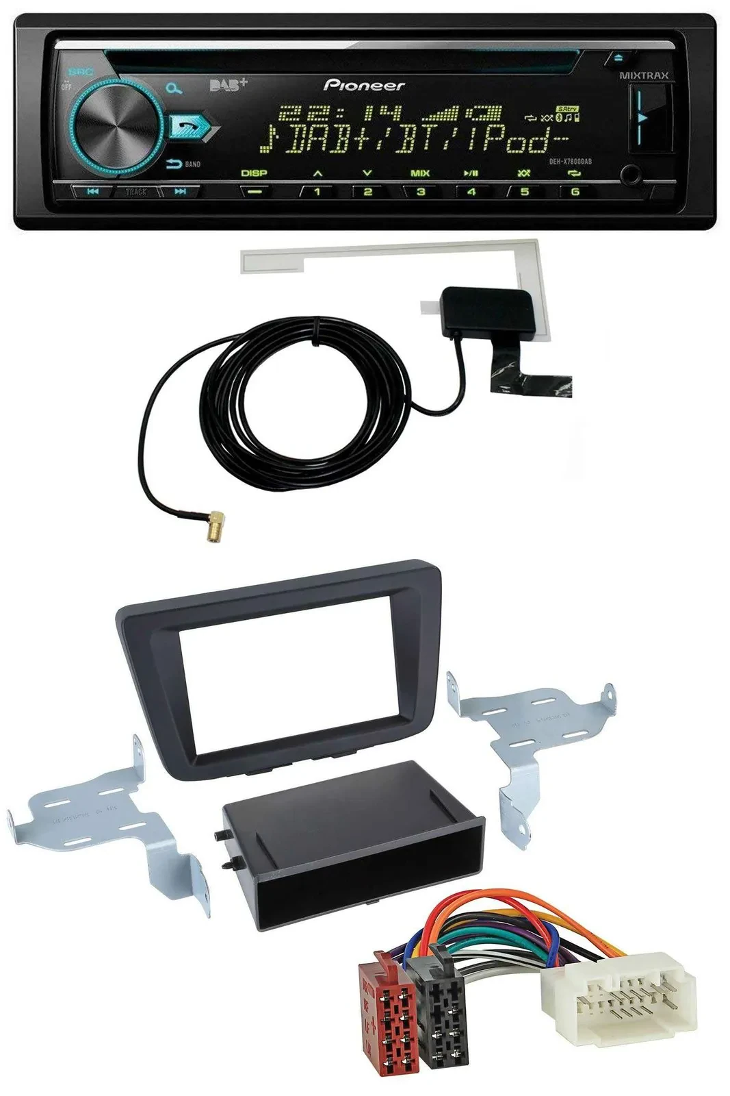 Pioneer MP3 AUX CD USB DAB Autoradio für Suzuki Baleno (EW, ab 2016)