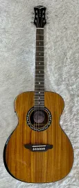 Luna Guitars Luna Vineyard Koa Bevel Folk Size Acoustic Electric Solid Top Guitar