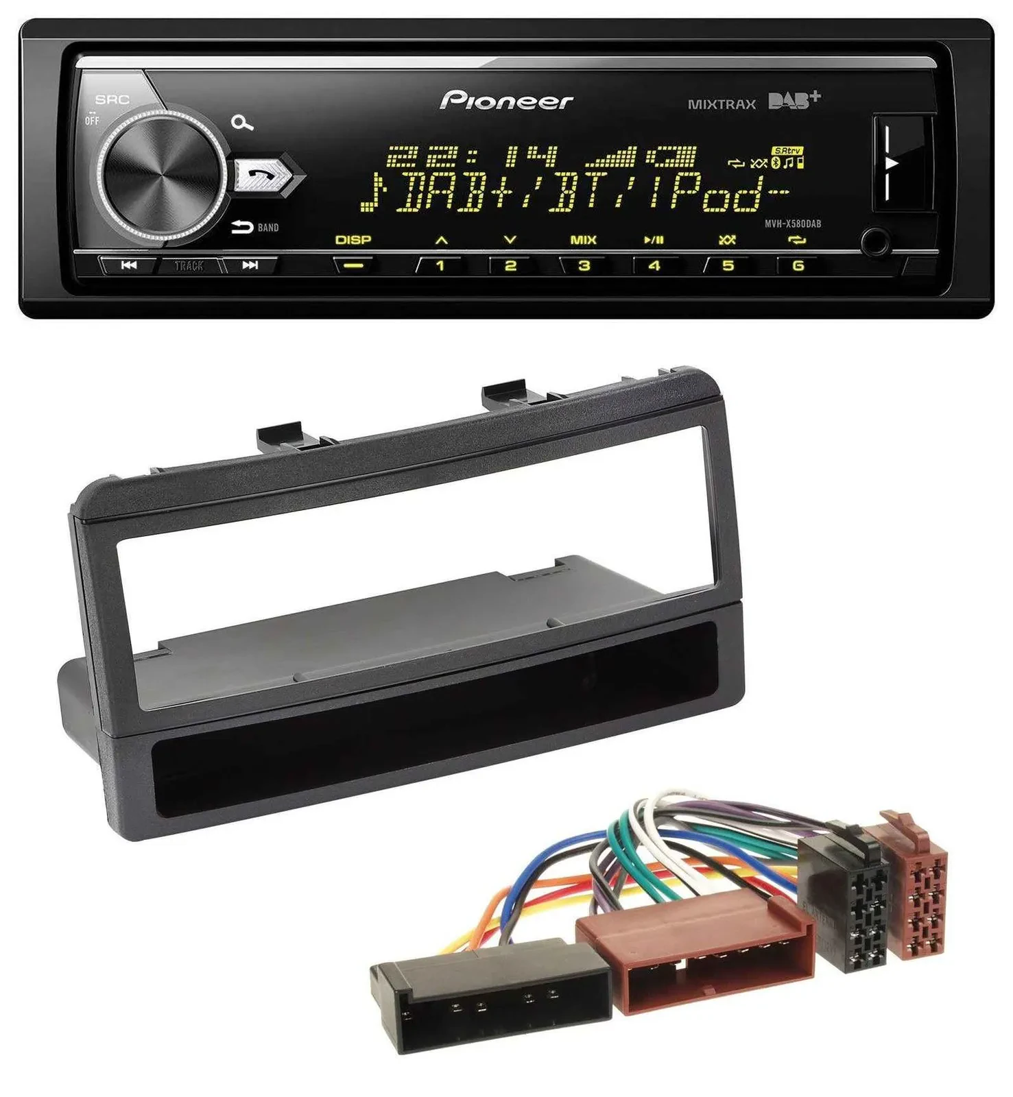 Автомагнитола Pioneer Bluetooth, USB, DAB, MP3 для Ford Mondeo 96–02, Puma, Transit