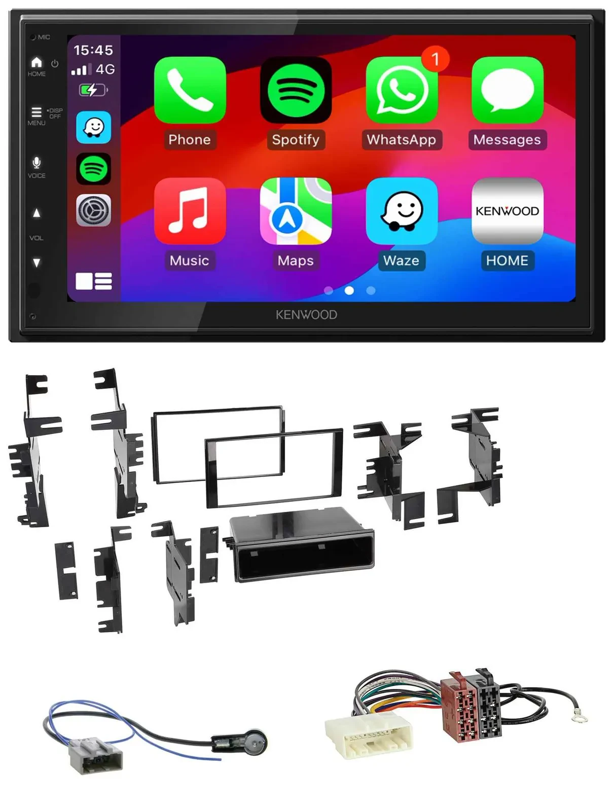 Kenwood MP3 USB DAB 2DIN Bluetooth Autoradio für Nissan Versa Tiida C11 2007-201