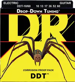 Струны для электрогитары DR Strings DDT-10/60 Drop-Down Tuning 10-60