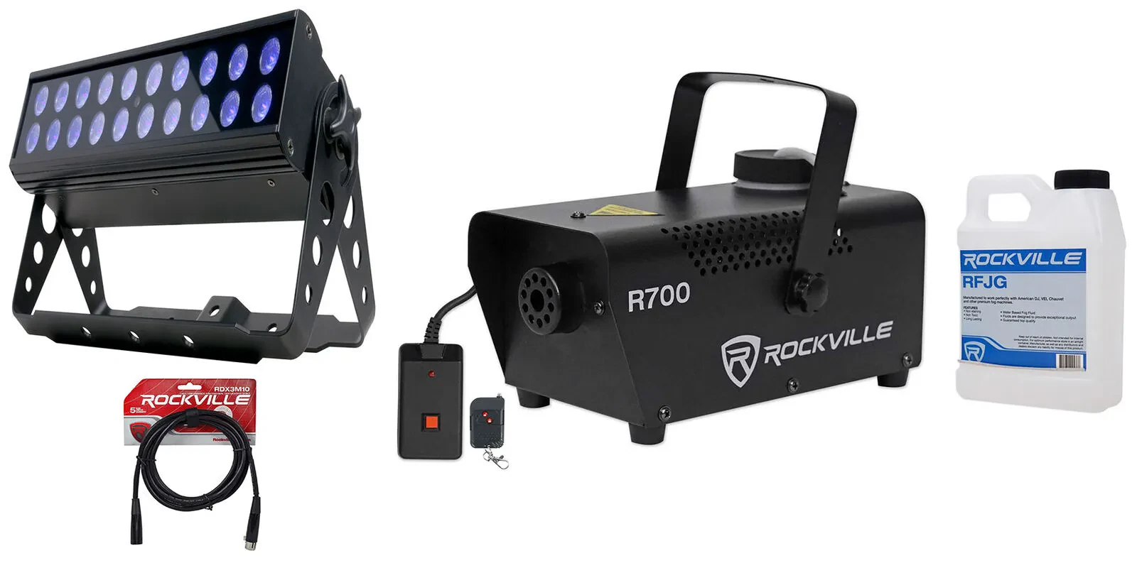 Комплект светового оборудования American DJ UV LED BAR20 IR+R700+RDX3M10