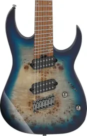 Ibanez RGMS7PB Multi-Scale 7-String E/G, Jatoba FB, Cosmic Blue Starburst