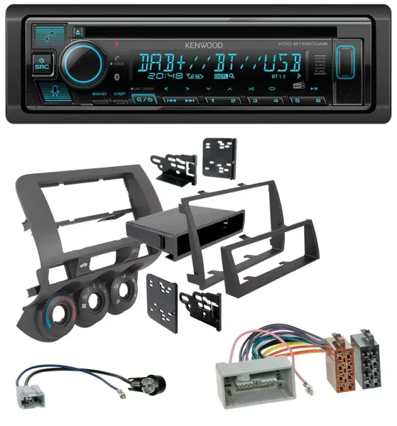 Kenwood Bluetooth DAB CD MP3 USB Autoradio für Honda Fit 06-07 nur US-Importe