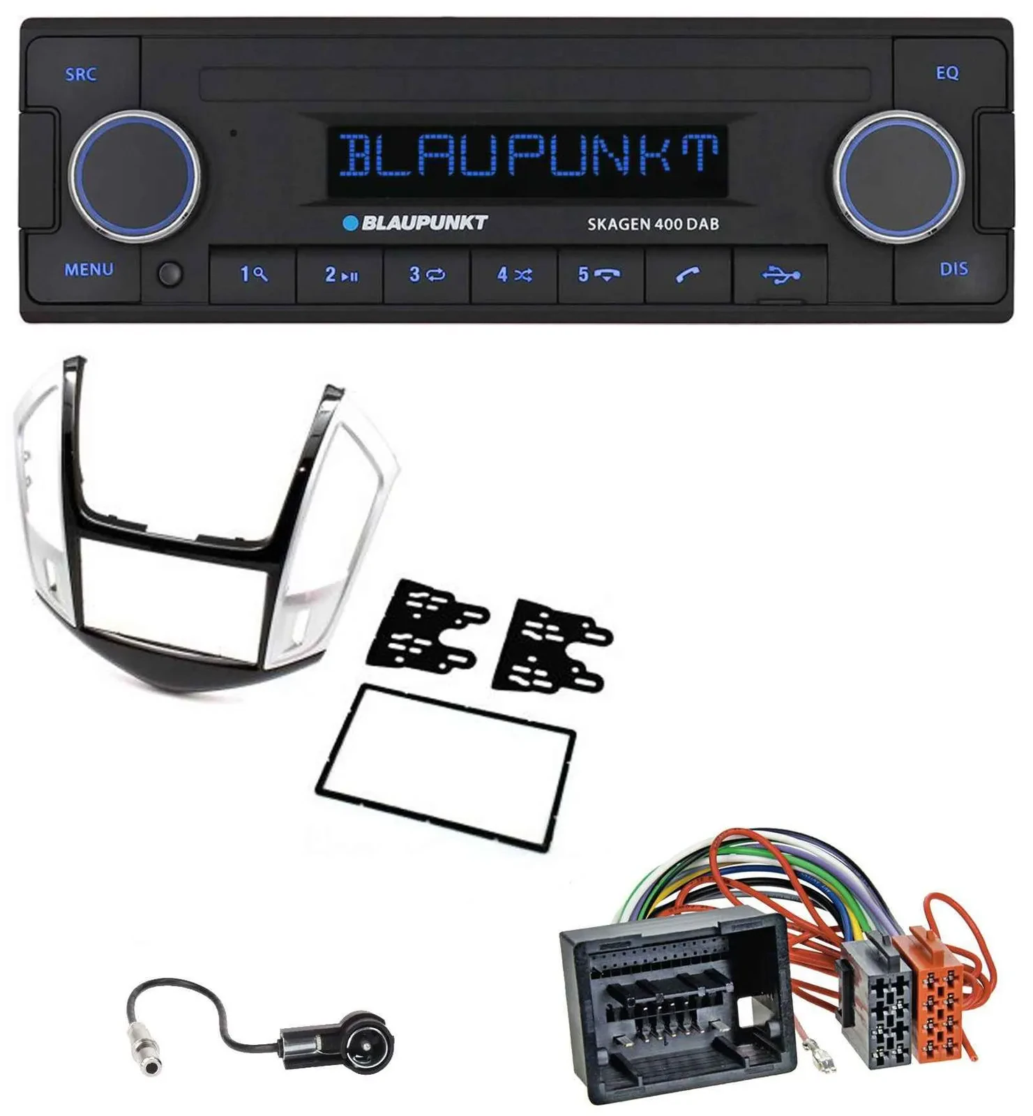 Blaupunkt DAB USB Bluetooth MP3 Autoradio für Chevrolet Cruze 2011-2016 silber