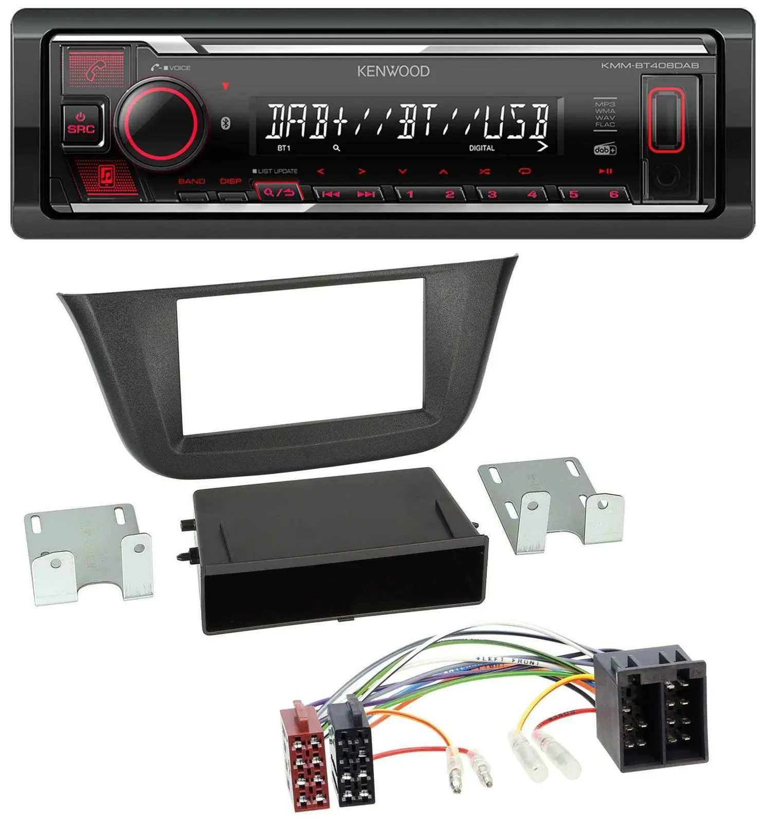 Kenwood MP3 Bluetooth USB DAB Autoradio für Iveco Daily (ab 2014)