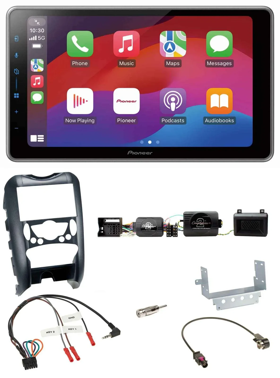 Pioneer Lenkrad USB DAB Bluetooth 2DIN Autoradio für Mini Cooper 06-14 Parksenso