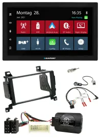 Blaupunkt Lenkrad Bluetooth DAB 2DIN USB Autoradio für Hyundai Santa Fe 07-12