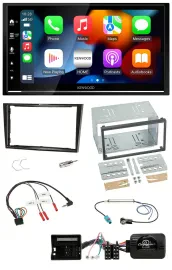 Kenwood DAB USB Bluetooth 2DIN Lenkrad Autoradio für Opel Zafira Corsa D Astra H