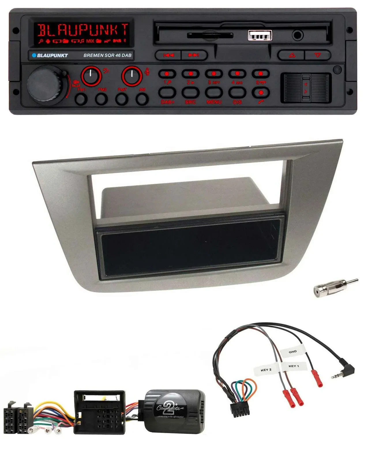 Blaupunkt SD Lenkrad USB Bluetooth DAB Autoradio für Seat Toledo Altea 2004-2009