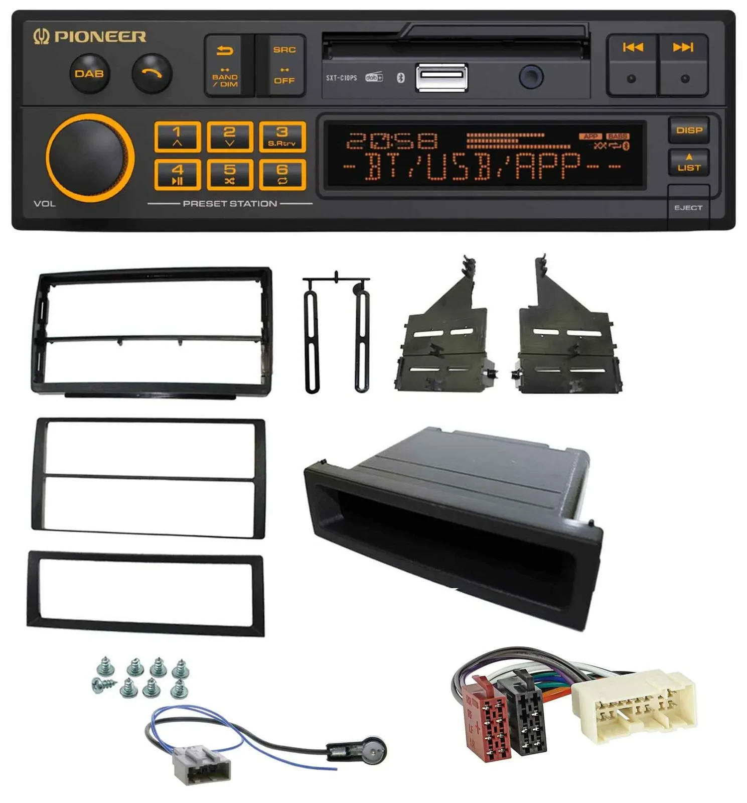 Pioneer DAB MP3 USB Bluetooth Autoradio für Nissan Altima (L31, 2005-2006)