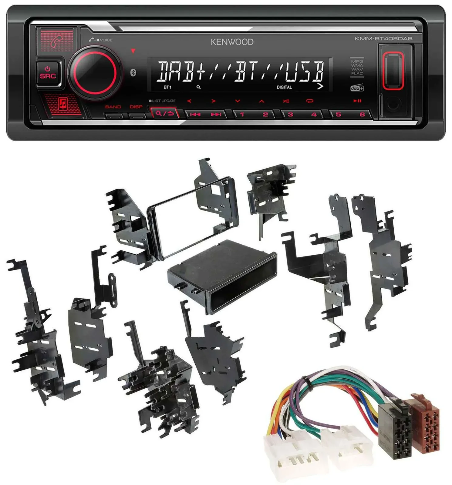 Автомагнитола Kenwood MP3, Bluetooth, USB, DAB для Toyota RAV4/Celica/MR2 Spyder