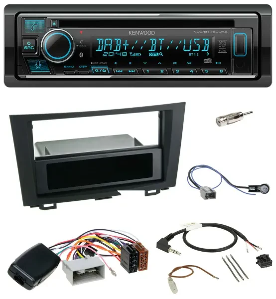 Kenwood Lenkrad Bluetooth DAB USB CD Autoradio für Honda CRV (2006-2012)