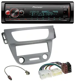 Pioneer Bluetooth USB MP3 DAB Autoradio für Renault Megane 3 (12-14) - grau