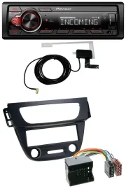 Pioneer MP3 AUX CD DAB USB Autoradio für Renault Megane 3 09-14 Quadlock schwarz
